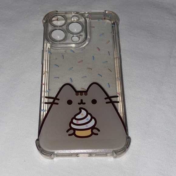 Other - Cute Cat Phone Case with Sprinkles - Clear